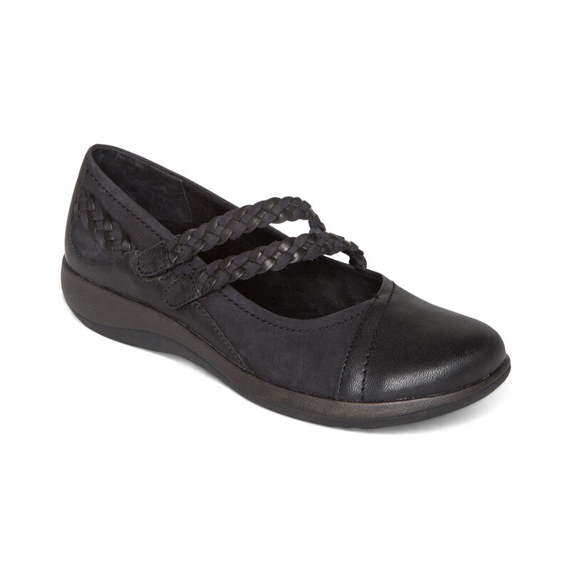 Aetrex Womens Annie Flats Black - 6OpB81R6l